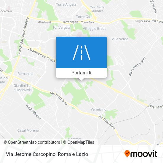 Mappa Via Jerome Carcopino