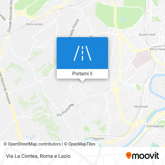 Mappa Via La Contea
