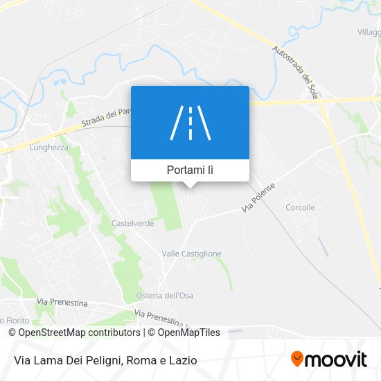 Mappa Via Lama Dei Peligni