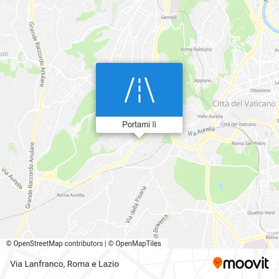 Mappa Via Lanfranco