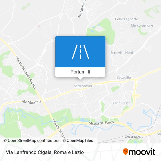 Mappa Via Lanfranco Cigala