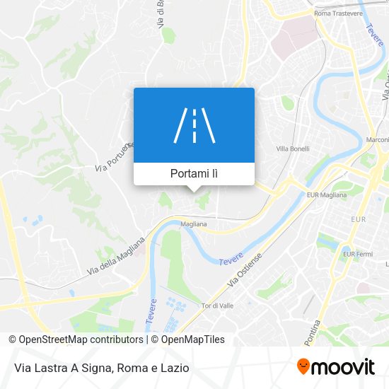 Mappa Via Lastra A Signa