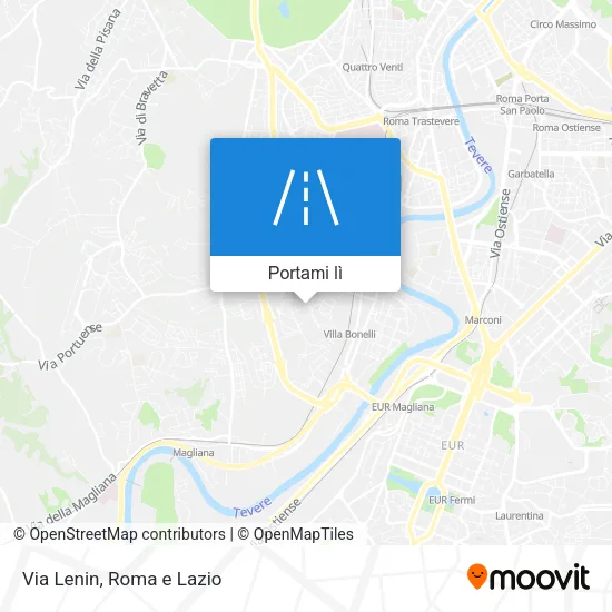 Mappa Via Lenin