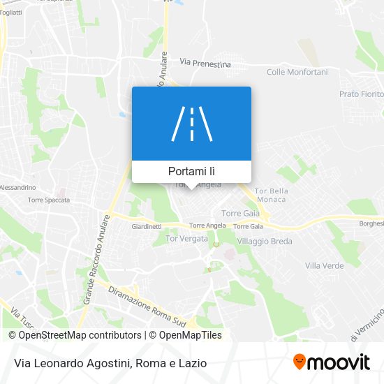 Mappa Via Leonardo Agostini