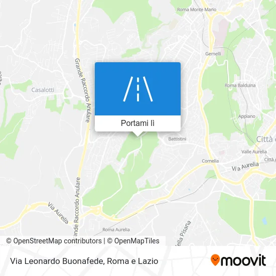 Mappa Via Leonardo Buonafede