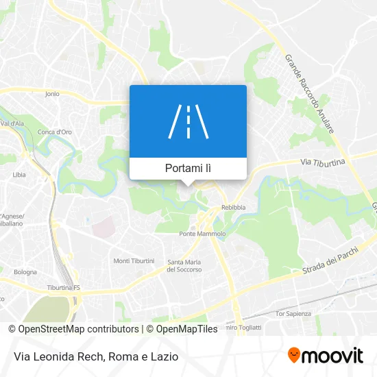 Mappa Via Leonida Rech