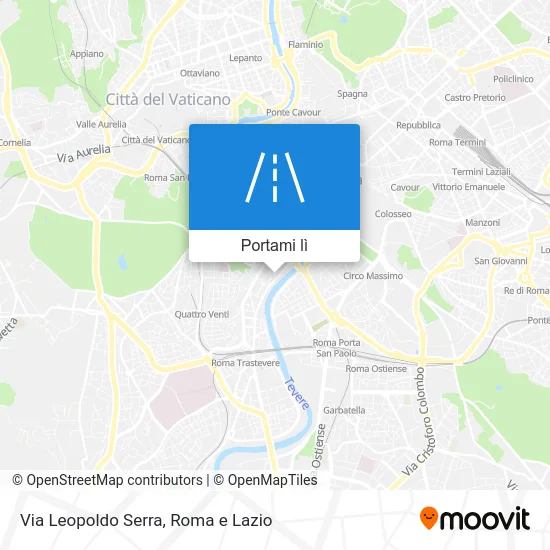 Mappa Via Leopoldo Serra