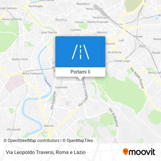 Mappa Via Leopoldo Traversi