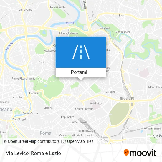 Mappa Via Levico