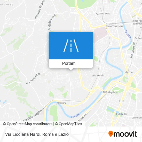 Mappa Via Licciana Nardi
