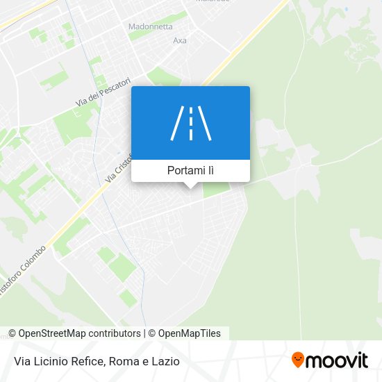 Mappa Via Licinio Refice