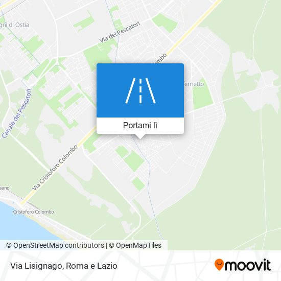 Mappa Via Lisignago