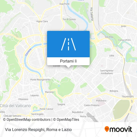 Mappa Via Lorenzo Respighi