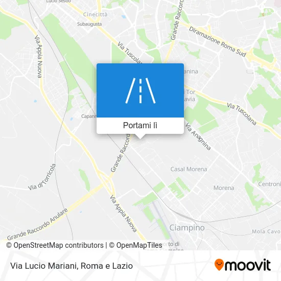 Mappa Via Lucio Mariani