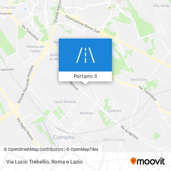 Mappa Via Lucio Trebellio