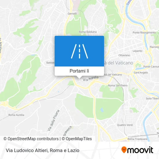 Mappa Via Ludovico Altieri