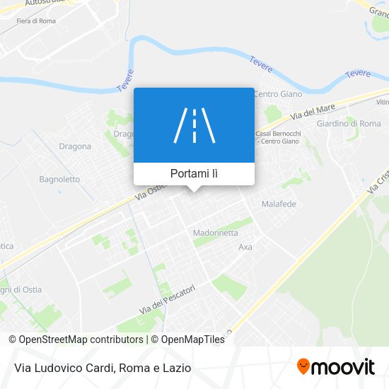Mappa Via Ludovico Cardi
