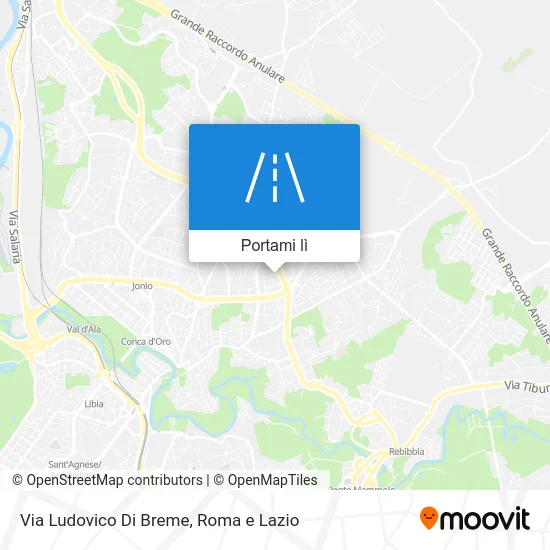 Mappa Via Ludovico Di Breme