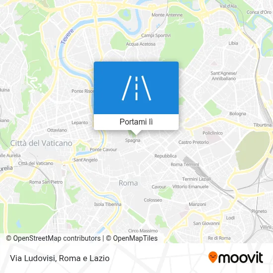 Mappa Via Ludovisi