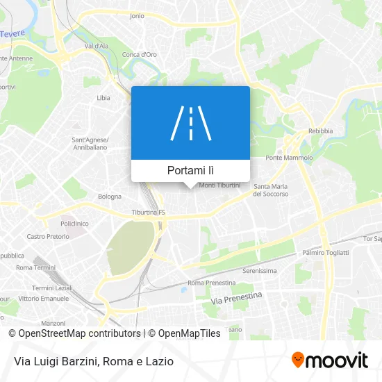 Mappa Via Luigi Barzini