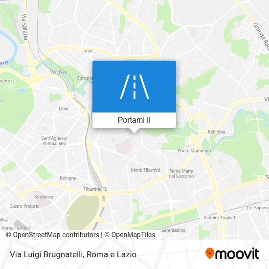 Mappa Via Luigi Brugnatelli