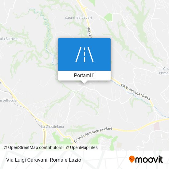 Mappa Via Luigi Caravani