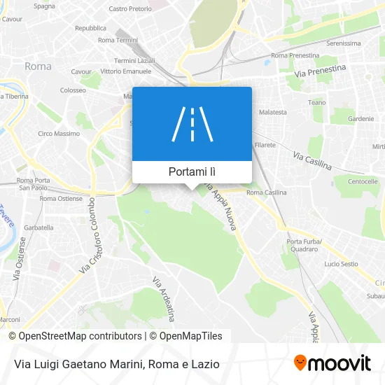 Mappa Via Luigi Gaetano Marini