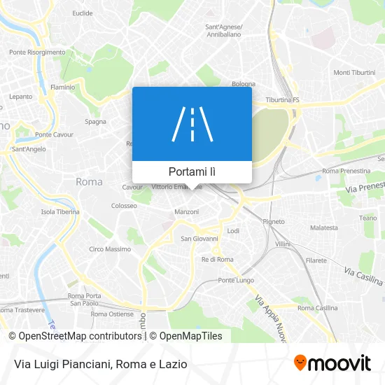 Mappa Via Luigi Pianciani