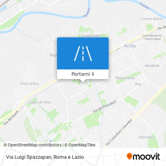Mappa Via Luigi Spazzapan