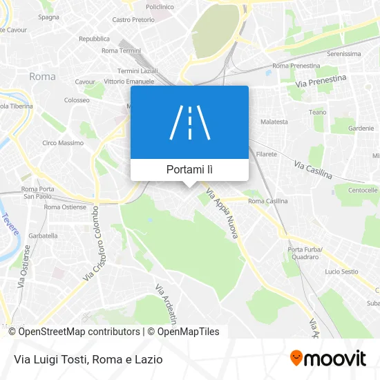 Mappa Via Luigi Tosti