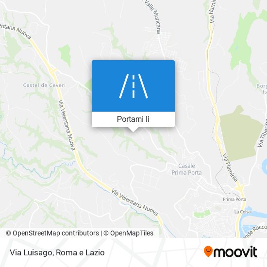 Mappa Via Luisago