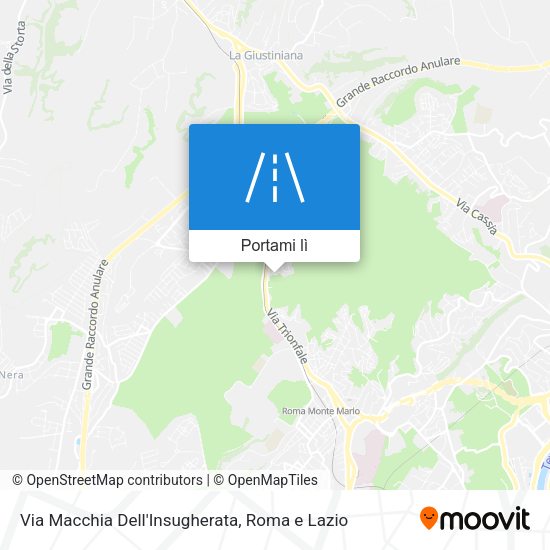 Mappa Via Macchia Dell'Insugherata