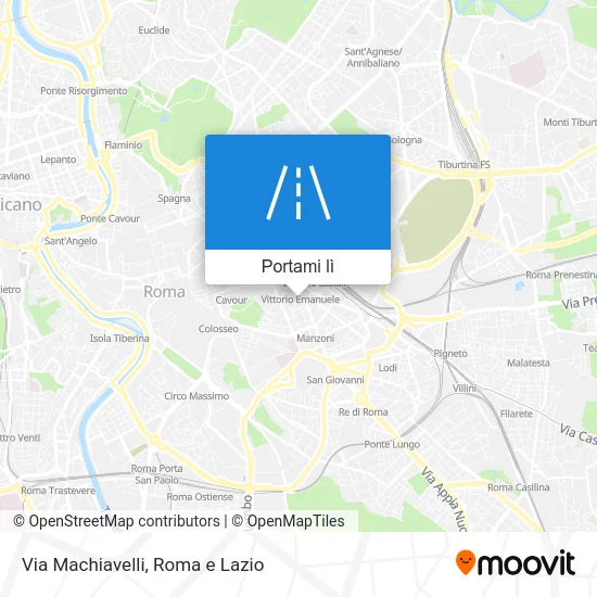 Mappa Via Machiavelli