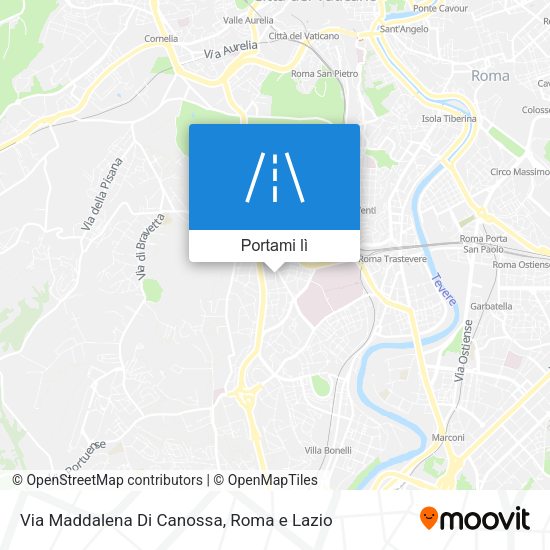 Mappa Via Maddalena Di Canossa