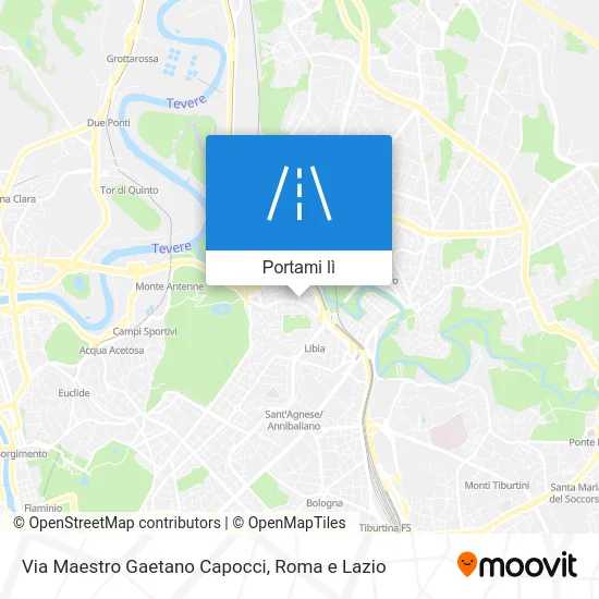 Mappa Via Maestro Gaetano Capocci