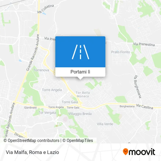 Mappa Via Malfa