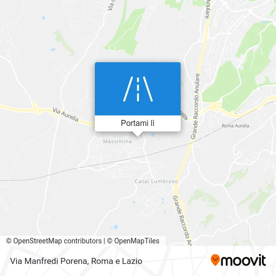 Mappa Via Manfredi Porena
