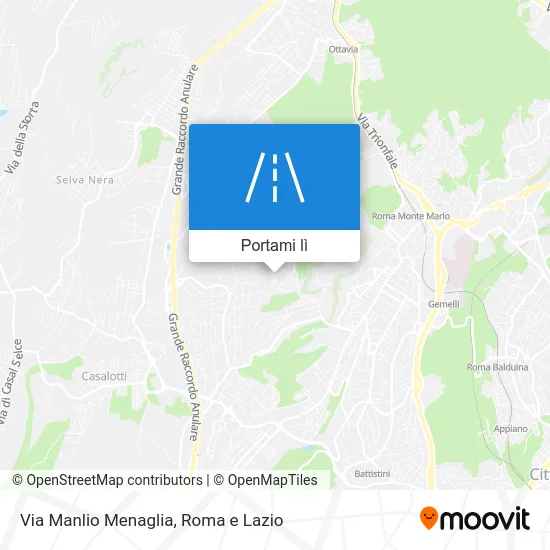 Mappa Via Manlio Menaglia