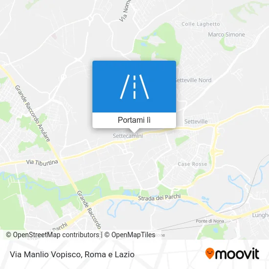 Mappa Via Manlio Vopisco