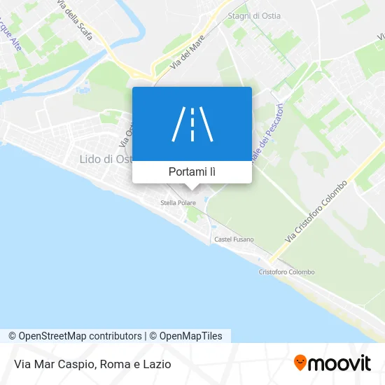 Mappa Via Mar Caspio