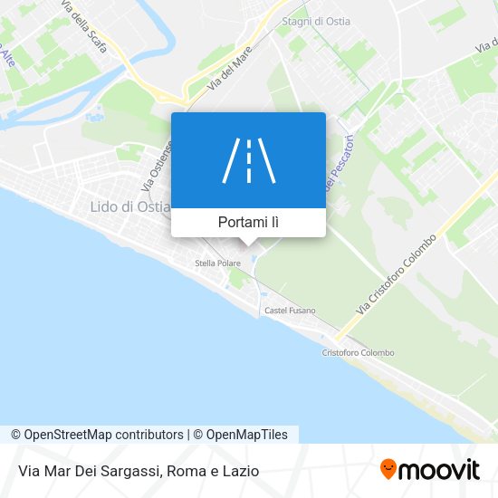 Mappa Via Mar Dei Sargassi