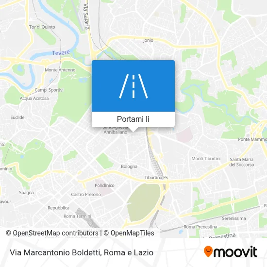Mappa Via Marcantonio Boldetti
