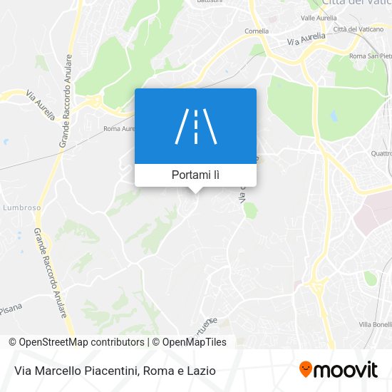 Mappa Via Marcello Piacentini