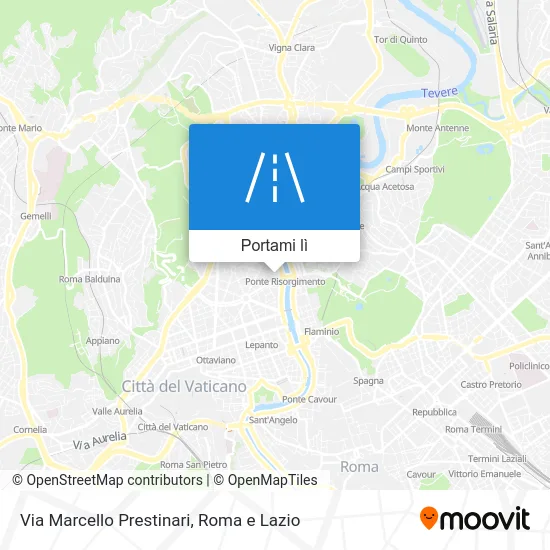 Mappa Via Marcello Prestinari