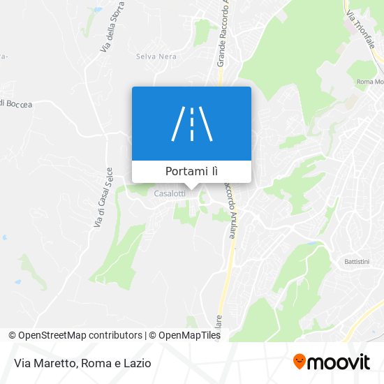 Mappa Via Maretto