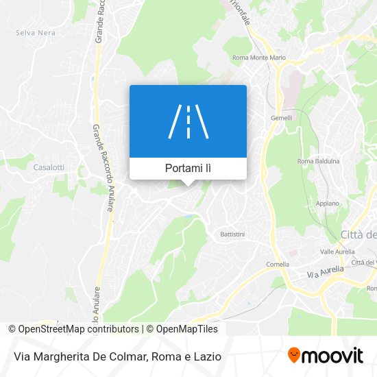 Mappa Via Margherita De Colmar