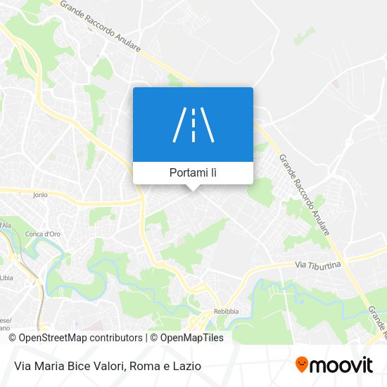 Mappa Via Maria Bice Valori