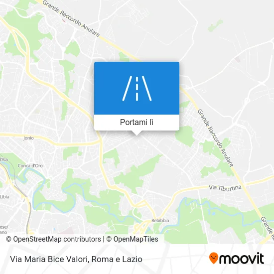 Mappa Via Maria Bice Valori