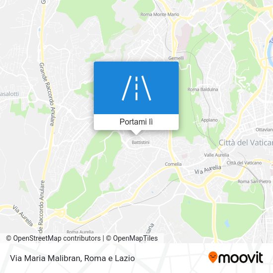 Mappa Via Maria Malibran
