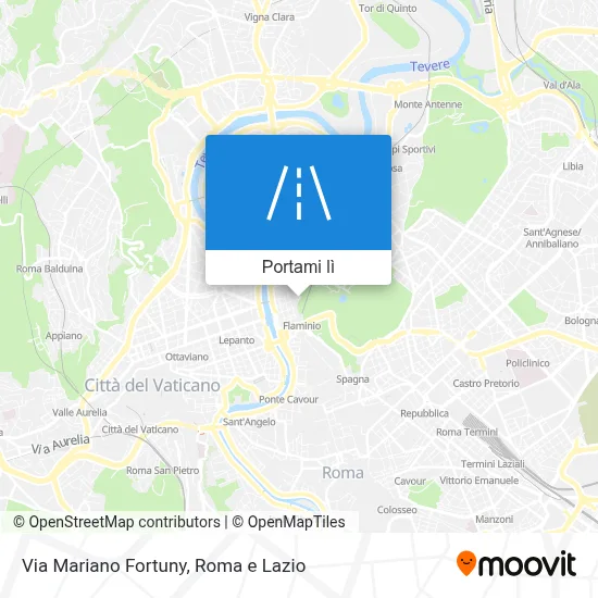 Mappa Via Mariano Fortuny